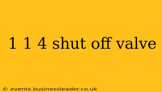 1 1 4 shut off valve
