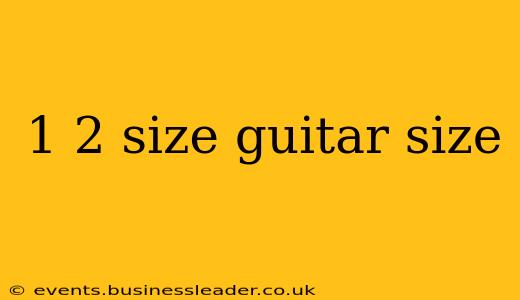 1 2 size guitar size