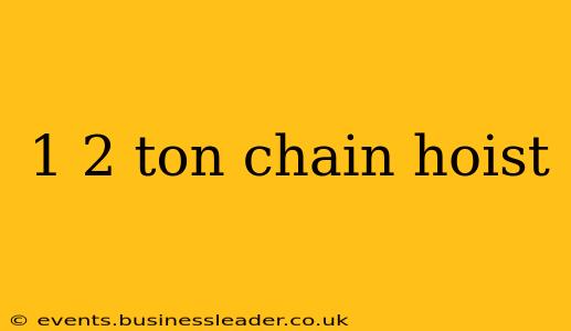 1 2 ton chain hoist