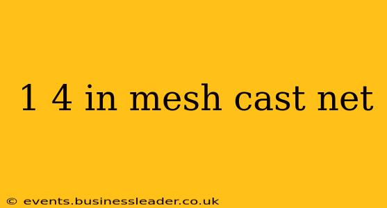 1 4 in mesh cast net