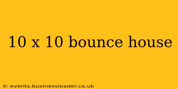 10 x 10 bounce house