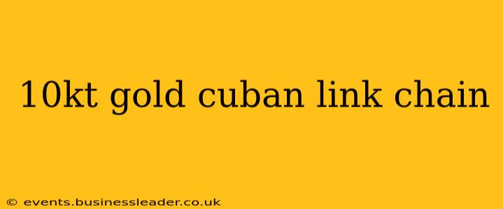 10kt gold cuban link chain
