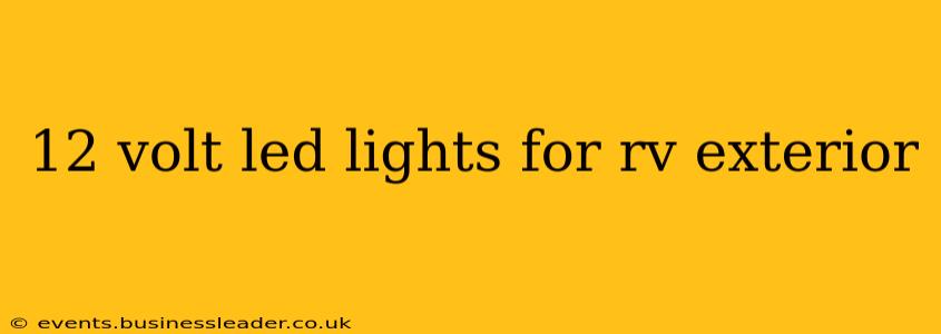 12 volt led lights for rv exterior