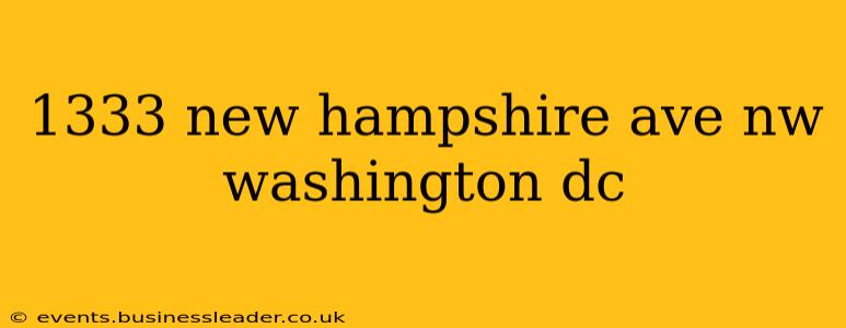 1333 new hampshire ave nw washington dc