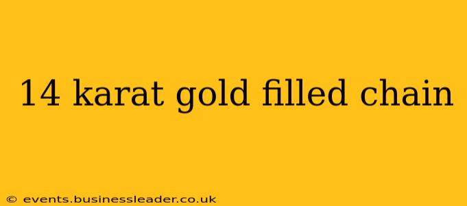 14 karat gold filled chain