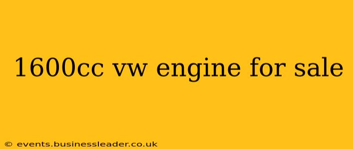 1600cc vw engine for sale