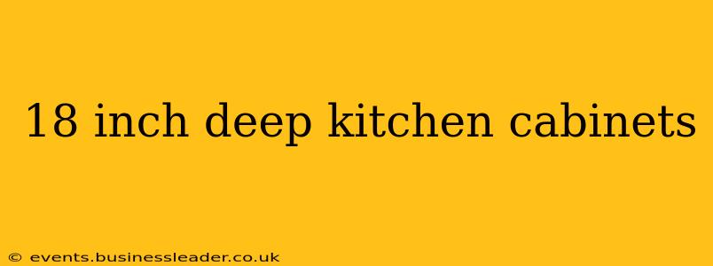 18 inch deep kitchen cabinets