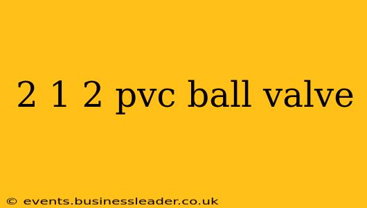 2 1 2 pvc ball valve