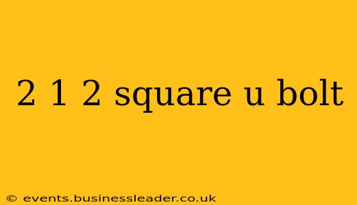 2 1 2 square u bolt
