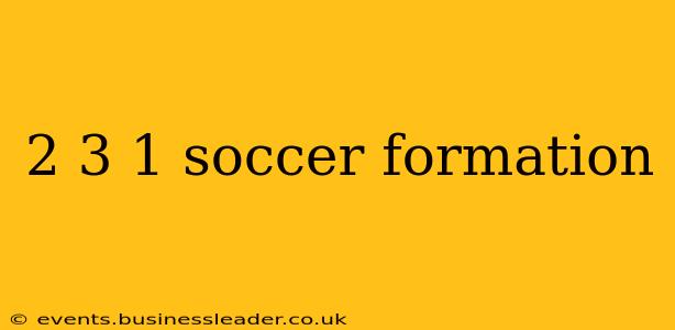2 3 1 soccer formation