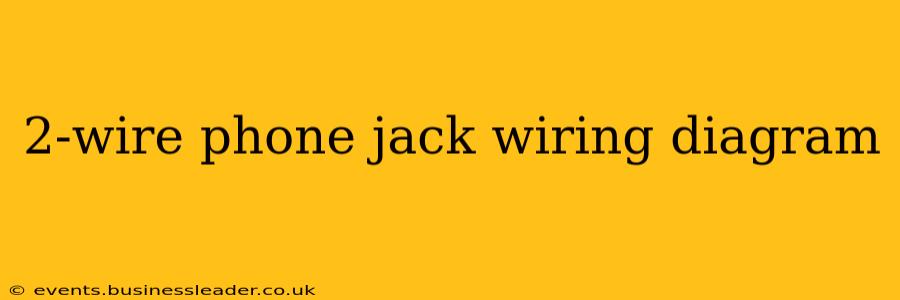 2-wire phone jack wiring diagram