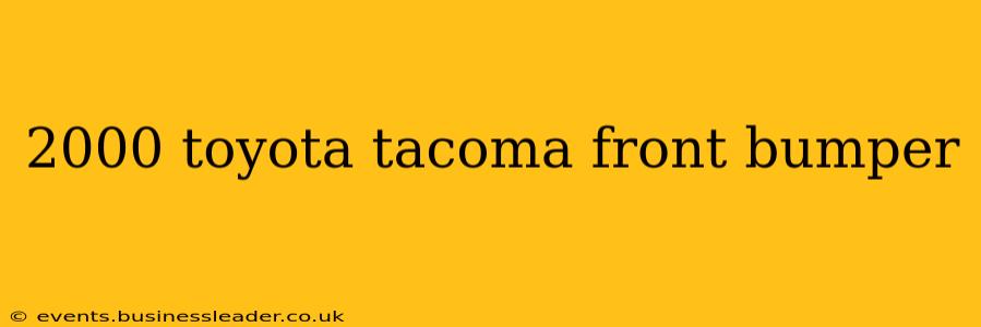 2000 toyota tacoma front bumper