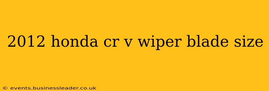 2012 honda cr v wiper blade size
