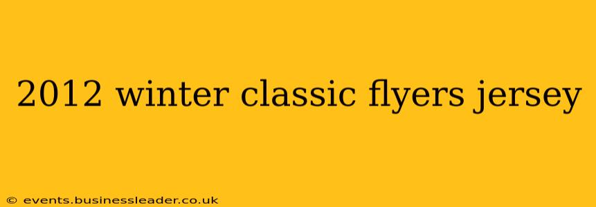 2012 winter classic flyers jersey