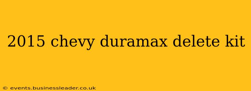 2015 chevy duramax delete kit