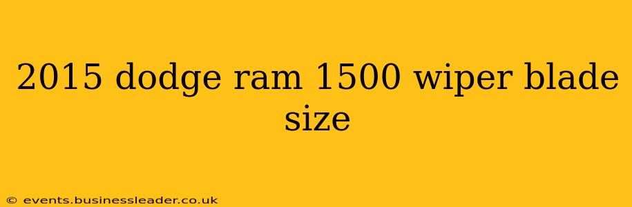 2015 dodge ram 1500 wiper blade size