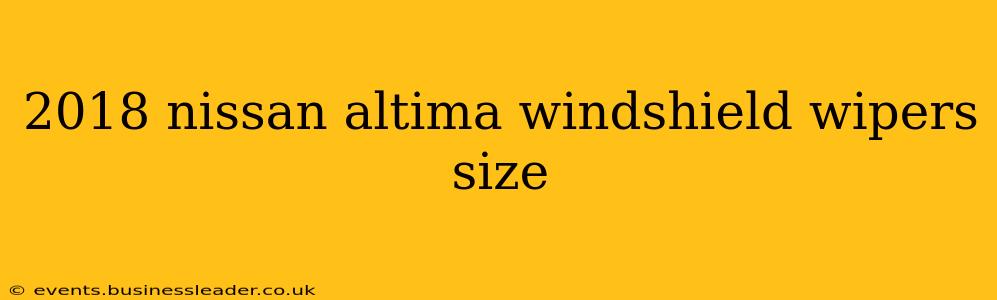 2018 nissan altima windshield wipers size