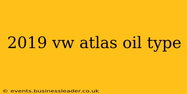 2019 vw atlas oil type