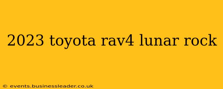 2023 toyota rav4 lunar rock