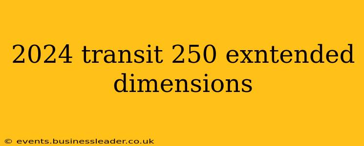 2024 transit 250 exntended dimensions
