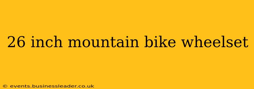 26 inch mountain bike wheelset