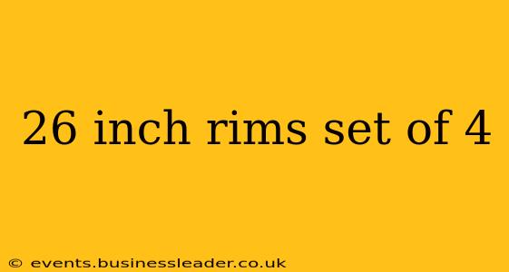 26 inch rims set of 4