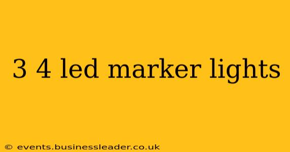 3 4 led marker lights