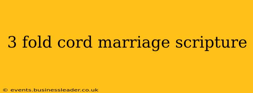 3 fold cord marriage scripture