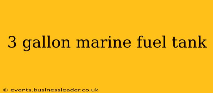 3 gallon marine fuel tank