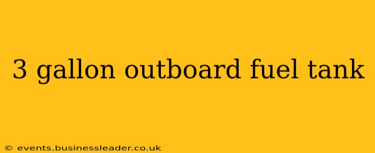 3 gallon outboard fuel tank