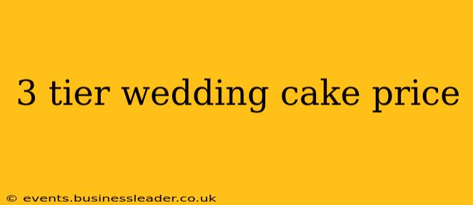 3 tier wedding cake price
