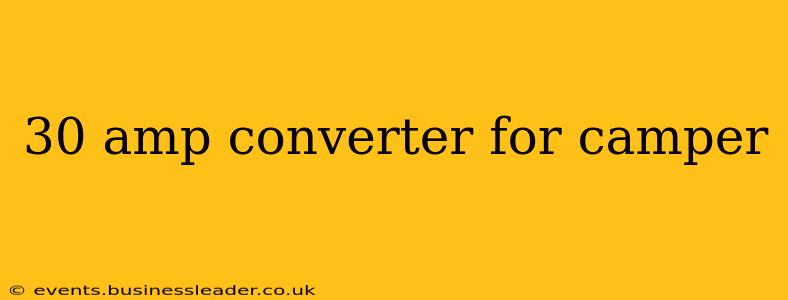 30 amp converter for camper