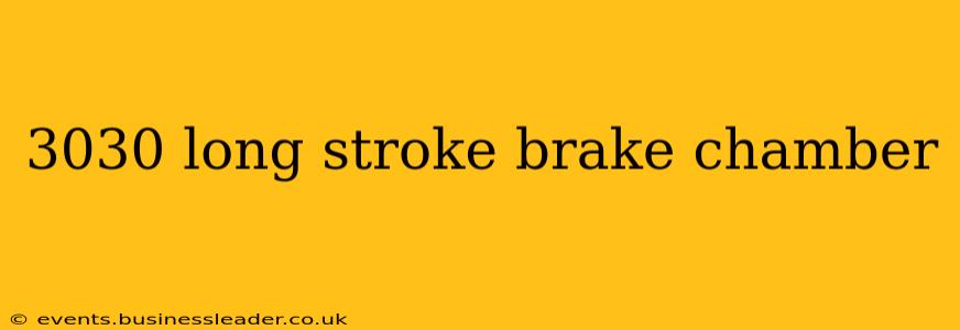 3030 long stroke brake chamber