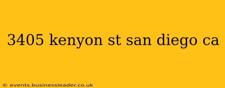3405 kenyon st san diego ca