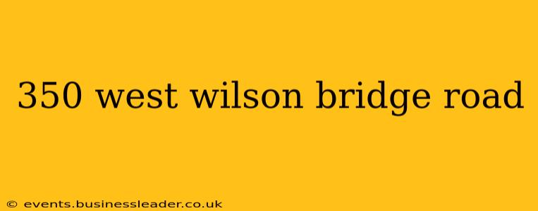 350 west wilson bridge road