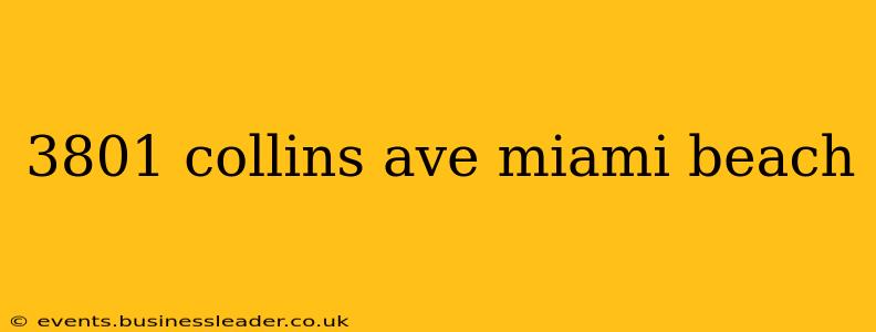 3801 collins ave miami beach