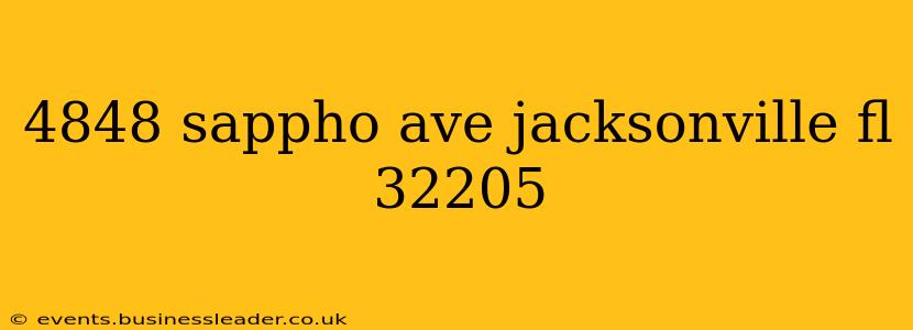 4848 sappho ave jacksonville fl 32205