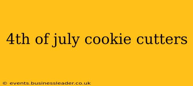 4th of july cookie cutters