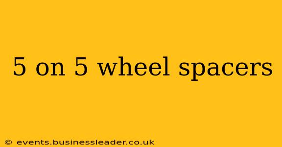 5 on 5 wheel spacers