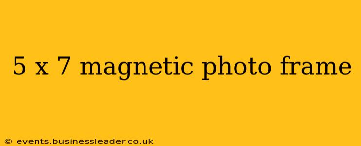 5 x 7 magnetic photo frame