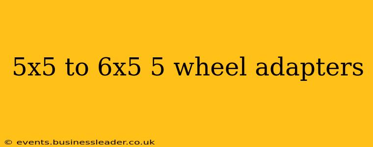 5x5 to 6x5 5 wheel adapters