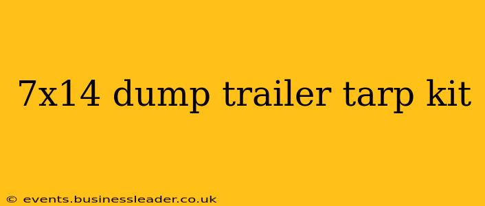 7x14 dump trailer tarp kit
