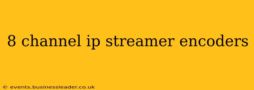 8 channel ip streamer encoders