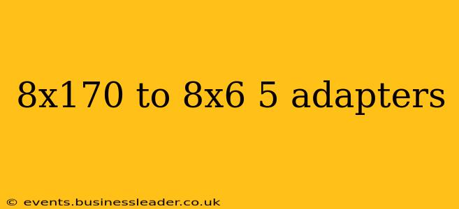 8x170 to 8x6 5 adapters