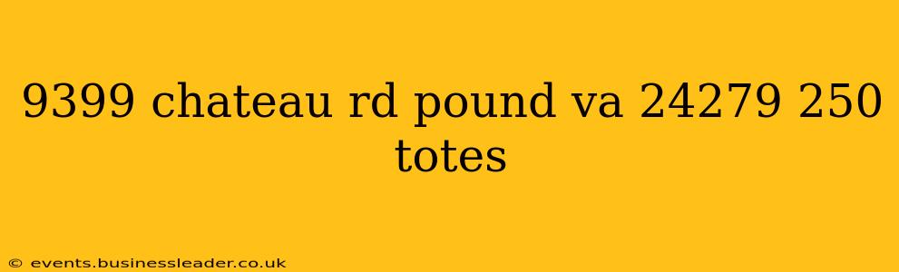 9399 chateau rd pound va 24279 250 totes