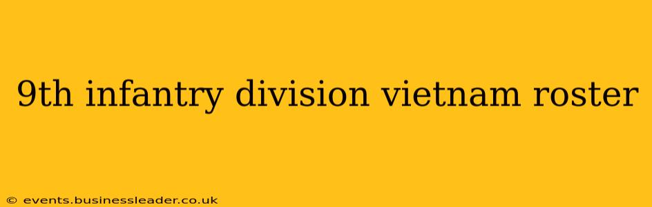 9th infantry division vietnam roster