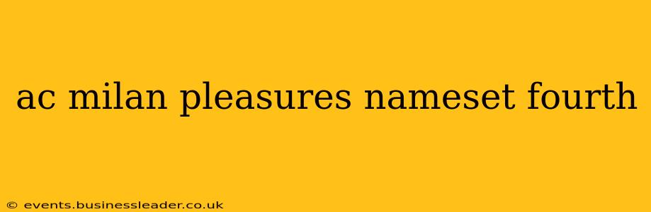 ac milan pleasures nameset fourth
