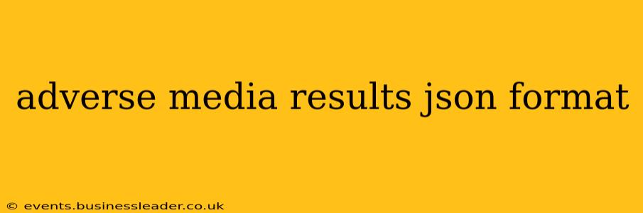 adverse media results json format