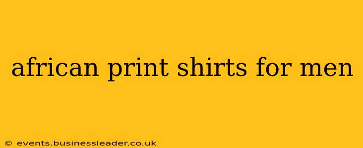 african print shirts for men