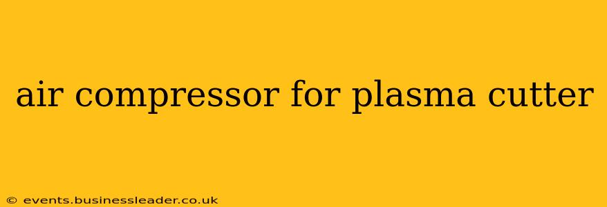 air compressor for plasma cutter